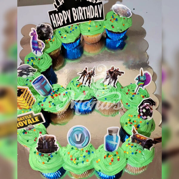 Cupcake Number Cake